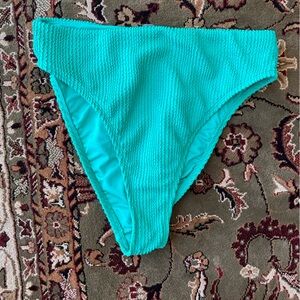 Old Navy Teal Ribbed Bikini Bottom